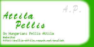 attila pellis business card